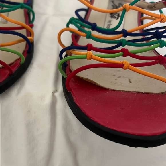 Impo Red and Orange Sandals Vibrant Summer Style - Picture 6 of 8